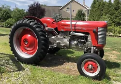 1956 Massey Ferguson tractor for sale. Refurbished. Runs & drives. Pretty good shape for its age. Hate to see it go,...