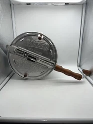 The Genuine Whirley-Pop Popcorn Maker Popper Aluminum Hand Crank Wabash Valley.