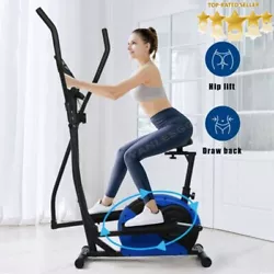 1 X elliptical machine. Provides a no impact, smooth flowing workout for your upper and lower body. 【scene】There...