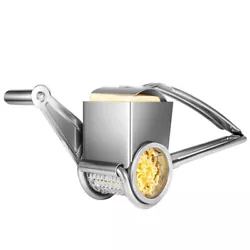 1 x Rotary Cheese Grater. [Easy To Use And Clean]Simply insert food into the hopper and gently turn the handle to grate...