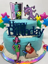 Monsters Inc. (Cake and Plate are NOT Included). Includes everything seen in photo.