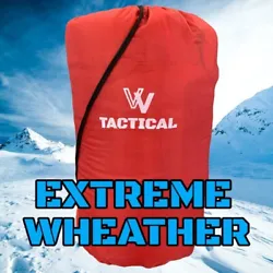 VV Tactical 0 degree Winter Sleeping Bag Adult - Cold Weather 4 seasons portable Waterproof. 190T materials, water...