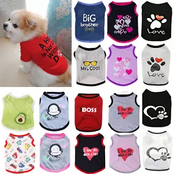 Pet vest,cotton material,comfortable and skin-friendly fabric.Printed with love patterns,cute and sweet.The casual...