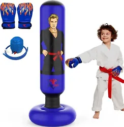 Fun and Safe Punching Bag for Kids: Our punching bag for kids is perfect for 3-8-year-olds to develop hand-eye...