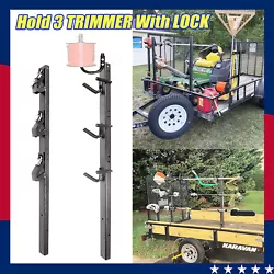 Description * This 3 place Lockable Trimmer Holder was designed for transportation and storage of Trimmers, Edgers, or...