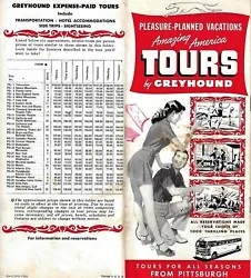1952 brochure from Greyhound Bus.