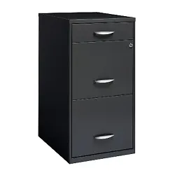 •Two vertical file drawers accommodate letter-size hanging file folders. •File drawers have high-sides allowing...