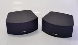 A pair of small Bose speakers with great sound.