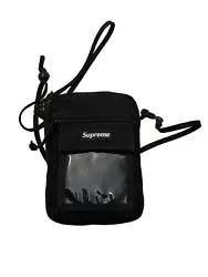 Small compact shoulder bag with three pockets, 2 zip pockets and one velcro pocket