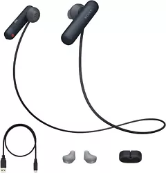 Sony Extra Bass Bluetooth Headphones, Best Wireless Sports Earbuds with Mic/Microphone, IPX4 Splashproof Stereo Comfort...