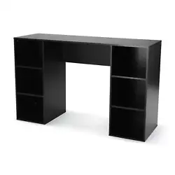 Create the perfect workspace in almost any room with the Mainstays 6-Cube Storage Computer Desk. Sleek work desk for...