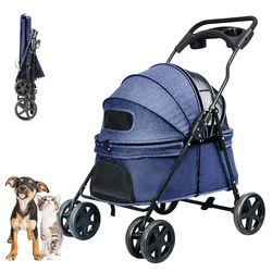 This pet stroller is easy to assemble in few minutes with the install manual. Just fold the stroller easily with a...