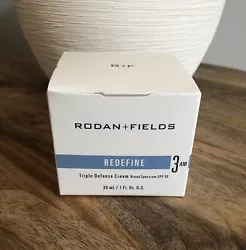⭐️TOP RATED EBay SELLER with 100% Feedback⭐️NIB Rodan + Fields REDEFINE Triple Defense Cream, Step 3,AM Free...