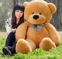 Style: Cute Huge Teddy bear Plush Doll Toy. Material: High Quality Soft Plush Filler:100% PP cotton. 1 x Fashion Bear...
