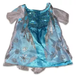 Build-A-Bear Workshop Frozen Elsa Snowflake and Sequin Dress, BAB Clothing.
