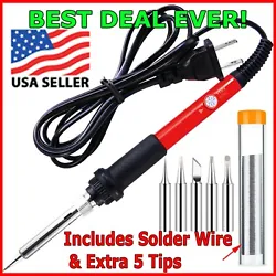 Clean soldering iron tip and 