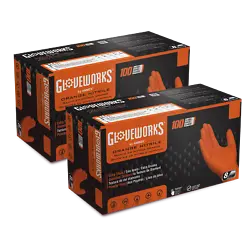 GLOVEWORKS HD 8 Mil Orange Nitrile Industrial Gloves, GWON: Your new favorite disposable glove! What makes Gloveworks...