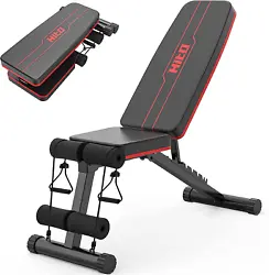 The HITOSPORT Adjustable Workout Weight Bench will help you work towards increased strength and a powerful core. A...