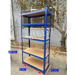 Our steel shelving rack is perfect for storage & organisation. Our racking shelving unit is sturdy and durable. 1pcs 5...