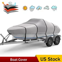【Thicken Rip-stop 1200D Fabric】 RVMasking boat cover is made of high-strength 1200D polyester in the middle and...