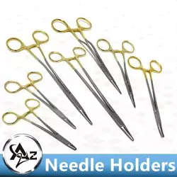 The offset ratchet design provides ease of use for grip and suturing techniques, which is also suitable for left-handed...