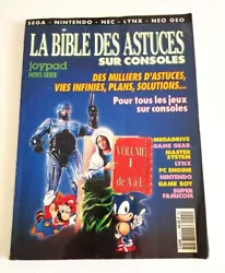 Joypad hors série Magazine La bible des astuces sur consoles SEGA NINTENDO NEC LYNX NEO GEO complet. Magazine rare et...