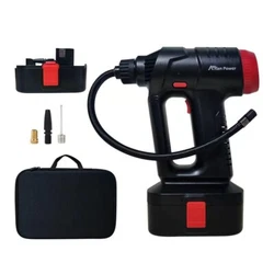 This tire inflator is suitable for SUV and car tires. It is equipped with 1 ball needle adaptor and 1 nozzle adaptor,...