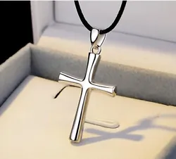 925 Sterling Silver IP. STERLING SILVER PLATED. CROSS SIZE.