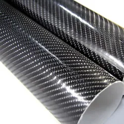 Type: 4D Twill Weave Carbon Fiber Vinyl with Air pocket release backing design. Actual 4D texture weave that almost...