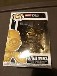 Funko Pop Marvel Gold Captain America #377. Excellent Condition W Box.Never played with. Just displayed on a shelf....