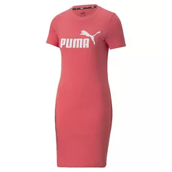 Stand out from the rest of the summer crowd with this bold and brassy Essential Womens Slim Tee Dress. Cut in a slim...