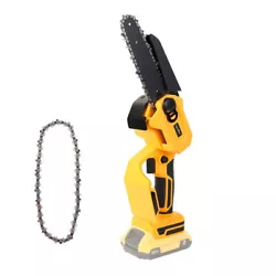 This cordless mini chainsaw is designed for dewalt 20V Max lithium batteries. This Brushless Chainsaw is ideal for all...