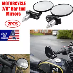 Universal Motorcycle Mirrors : Standard 7/8