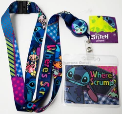 Lilo and Stitch Lanyard With ID Holder. High Quality Lanyard.