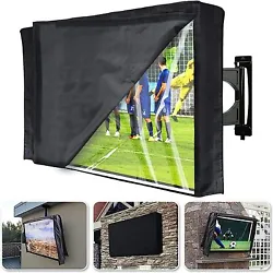 Simply slide the outdoor TV cover onto the flat screen, slide to the bottom, and seal with Velcro on the back, this...