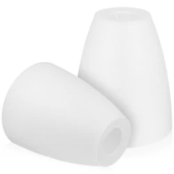 The item is a set of lamp covers. Made of sturdy plastic that is thick, reusable, and hard to break and fade. 2 x Lamp...