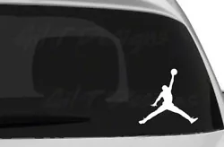 Jumpman Vinyl Decal Sticker. The images shown are for representation only and the size and color youll receive is based...