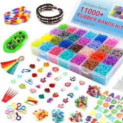 INSPIRE CREATIVITY：This rubber band bracelet kit can stimulate your creativity. More wonderful ways to play are...