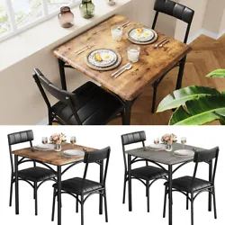 Dining Table with Upholstered Chairs: The dining table with thick table top makes it look more stable. More comfortable...