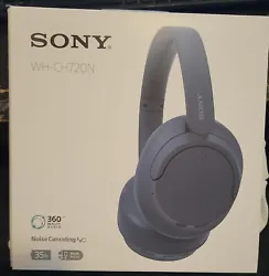 “Headphones + USB cable only. Wireless, Noise Cancellation. Wireless Technology. Sony WH-CH720N. Form Factor.