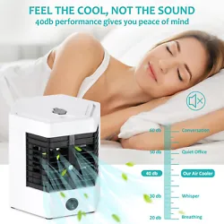 Multifunctional design: This product can be used as air humidifier, mini air conditioner and small desktop fan. Micron...