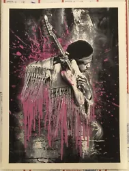 This is a 2015 Mr. Brainwash “Jimi” limited edition screen print from the pink edition of 70. It’s signed and...