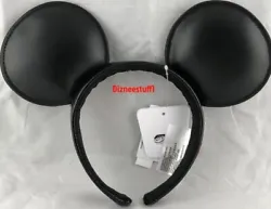 Ears Headband. Mickey Mouse. Red Mickey Mouse signature on side of band. Disney Parks.