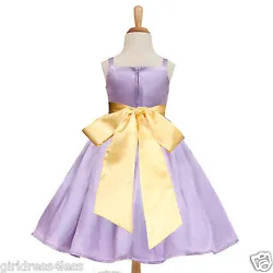 Color: Lilac Dress With Choice of Sash Color. One of the most popular designs. Made out of shiny satin which creates...