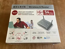 This Belkin Wireless G Router (Part #F5D7230-4) is a fantastic addition to your home networking setup. It provides...