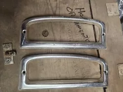 Vtg aluminum  Benzels Trim emblems. Matching set not sure what they came off of. As shown in photos.