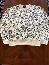 Keith Haring Sweatshirts. Oversized Fit. Ribbing at Cuffs, Neck and Hem.