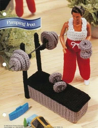 New Crochet Pattern Instructions from Annies Attic Fashion Doll Crochet Club. Finished Sizes: Fits a 12