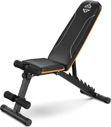 【Quickly Adjust Angle For Backrest】 This adjustable bench designed with 7 back positions (90° ~ 210°) for a...
