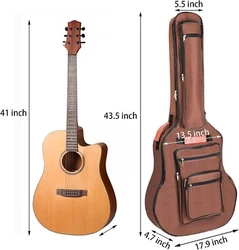 This guitar bag with back hanger loop can be hung on the wall for decoration. Bekith guitar bag is made of premium...